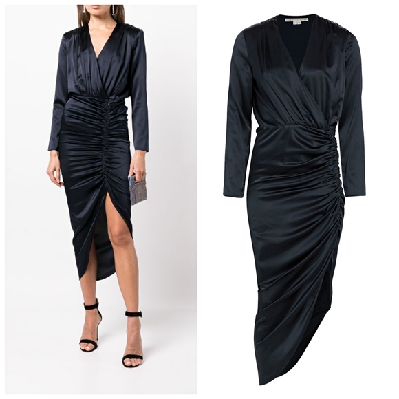 Veronica BeardCameri ruched long-sleeve midi dress - Picture 1 of 3